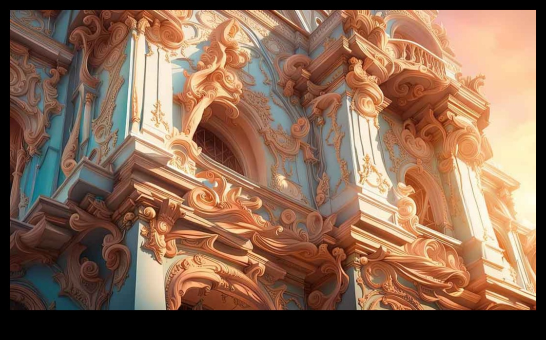 Rococo Rocailles קישוט בצורת מעטפת שהגדיר עידן 2 Rococo Rocailles: מוטיבים של מעטפת בקישוטים אמנותיים