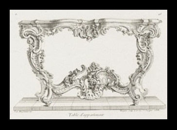 Rococo Rocailles קישוט בצורת מעטפת שהגדיר עידן 3 Rococo Rocailles: מוטיבים של מעטפת בקישוטים אמנותיים